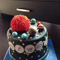 Birthday cake for an astrologist