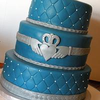 claddagh wedding cake