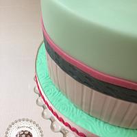 Peony birthday cake by Mericakes