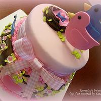 Spring Arrival Baby Shower Cake
