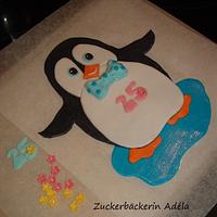 Penguin cake topper