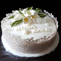 wedding cake callas
