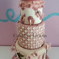 Cherry Blossom & Butterfly Cake