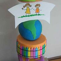 20 years celebrations of St.Francis Preschool & international Festival Cake