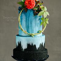 Blue glow wedding cake Blue glow wedding cake