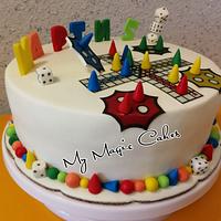 Ludo game cake for Marty
