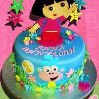 Dora birthday cake