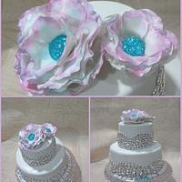 First Wedding Cake & Sugar Flower