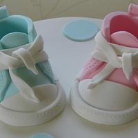 Gender Reveal Converse Shoes