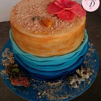 Sea themed cake