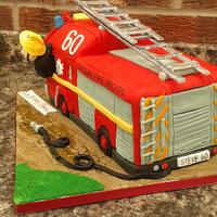 3d Fire engine cake