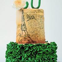 Vintage Paris Cake