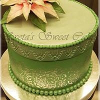 Christmas Poinsettia Cake