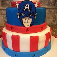 Captain America Light Up Cake