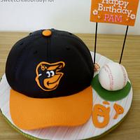 Orioles Baseball cap cake
