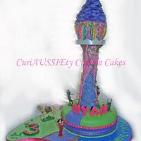 Repunzel tower cake