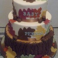 Autumn Baby Shower Cake