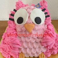 Owl girly smash cake