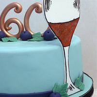 Fine Wine Birthday Cake