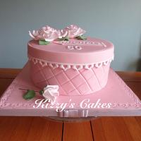 Roses Hatbox Cake