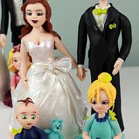 Happy families - wedding toppers