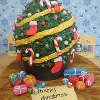 christmas tree giant cupcake