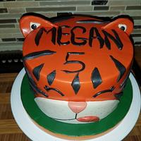 Tiger cake for my god-daughter