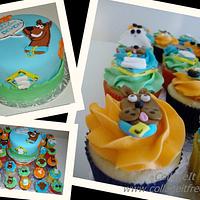 Scooby doo Cupcakes and cake