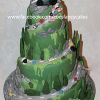 Chester zoo themed wedding cake!