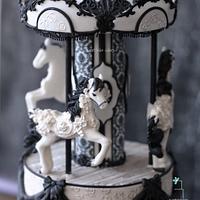 Victorian carousel cake