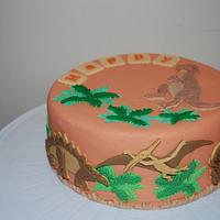 Happy Dinosaur Cake