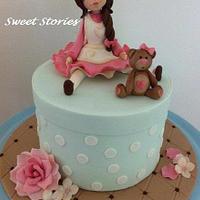 Sweet doll made out of fondant