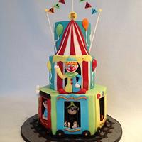 Circus Train Birthday Cake!