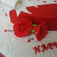 Valentine's day cake