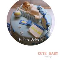 Baby boy cake