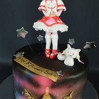 Puella Magi Madoka Magica anime Birthday cake 