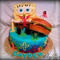 Grandson's Spongebob Birthday Cake