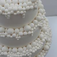 Bubbles wedding cake