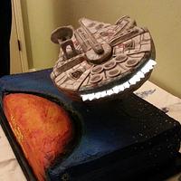 Millennium Falcon Birthday Cake