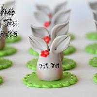 Little Bunny Cupcakes Toppers