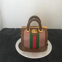 Gucci bag & shoe cake