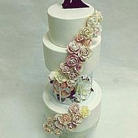 🌹🌼🌷 Romantic blossom cake 🌹🌼🌷