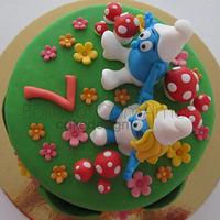  Smurfs Cake