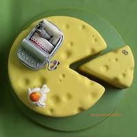  Cheese - Sleeping Mouse cake