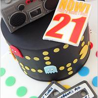 'Now that's what I call 21' ... 80's theme cake
