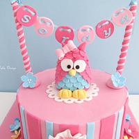 Owl birthday Cake