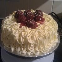 My spaghetti and meatball cake!
