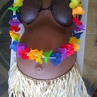 Hawaiian Pregnant Hula dancer