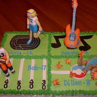 Multi-Birthdays Cake