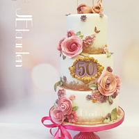 Surprisebirthday 50 years birthday cake